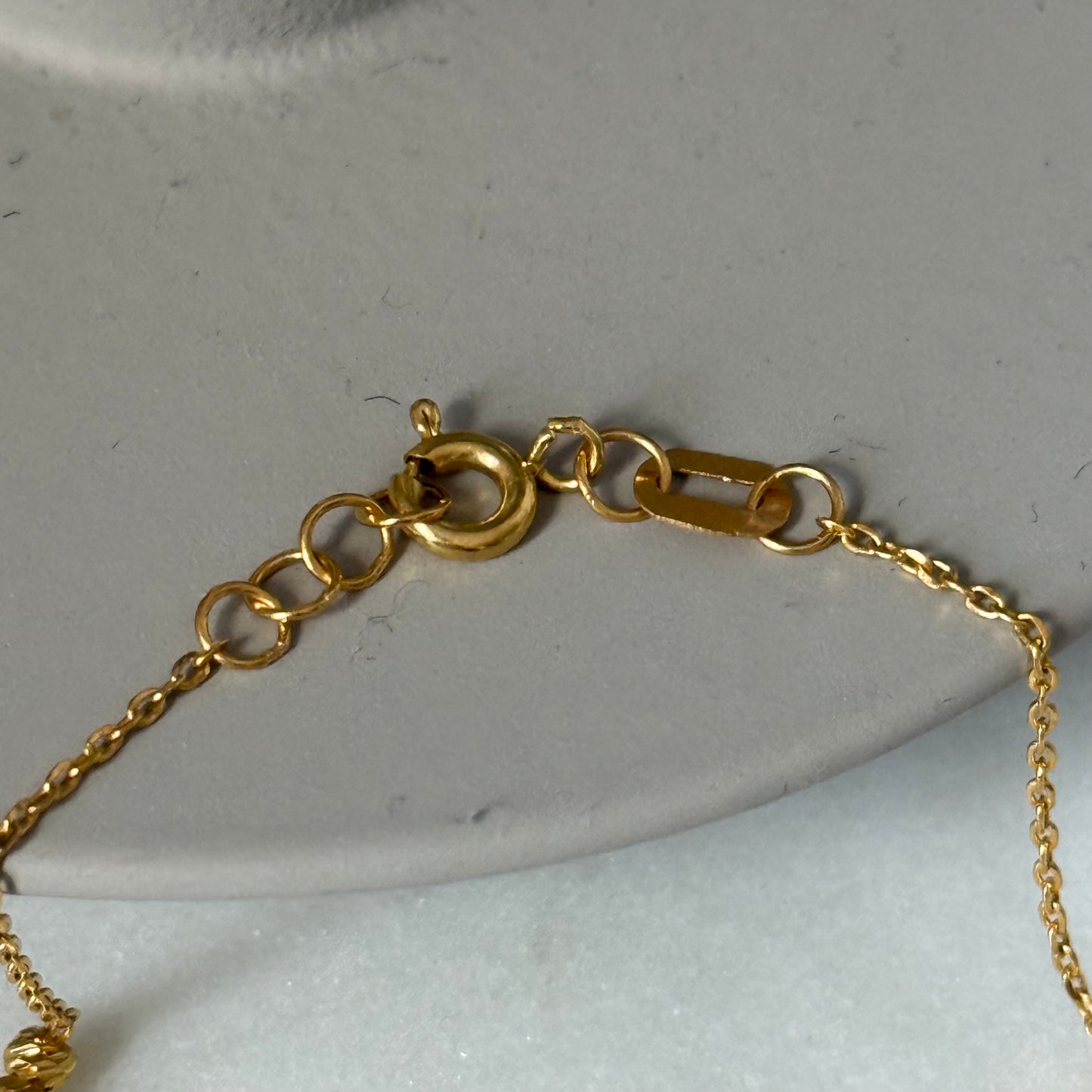 22ct triple dainty beaded bracelet