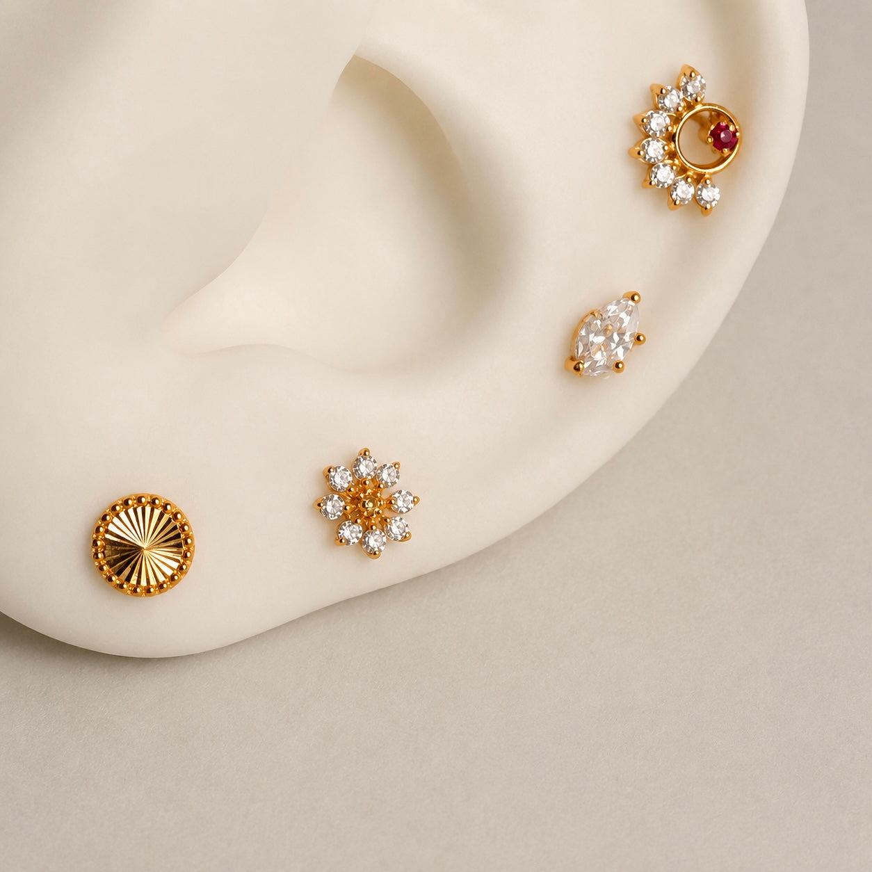 Soleil | 18ct stud
