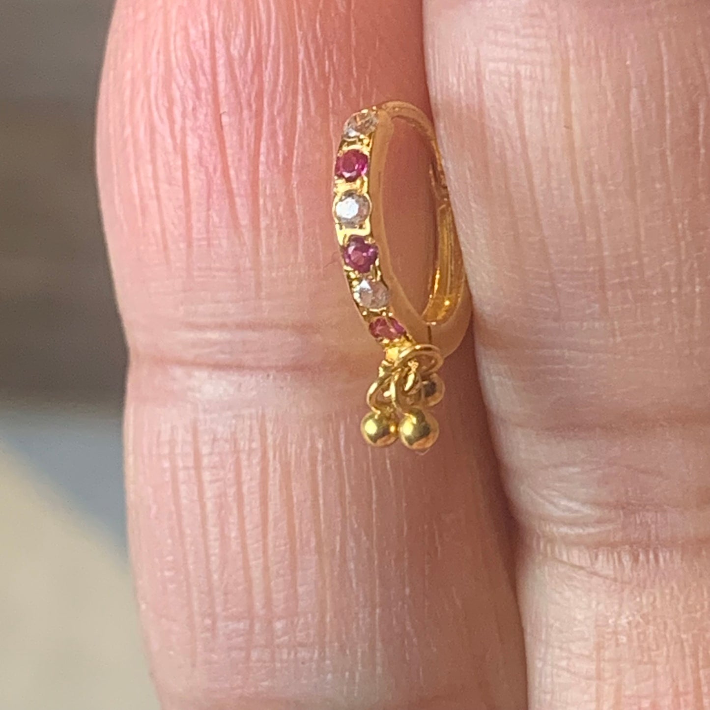 18 carat gold hoop | 7mm