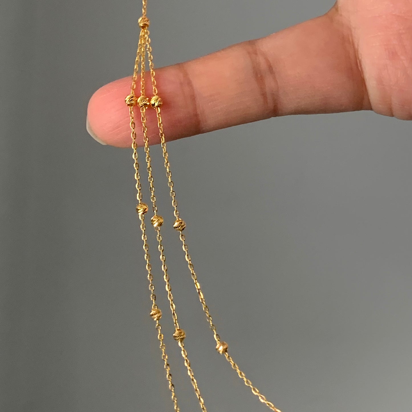 22ct Gold Triple Layered Chain