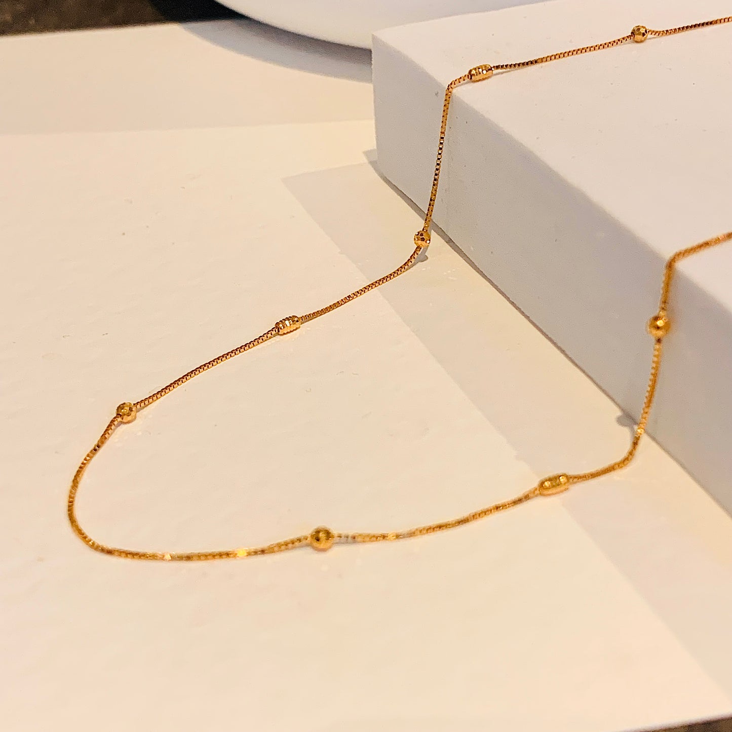 22ct Gold Beaded Chain