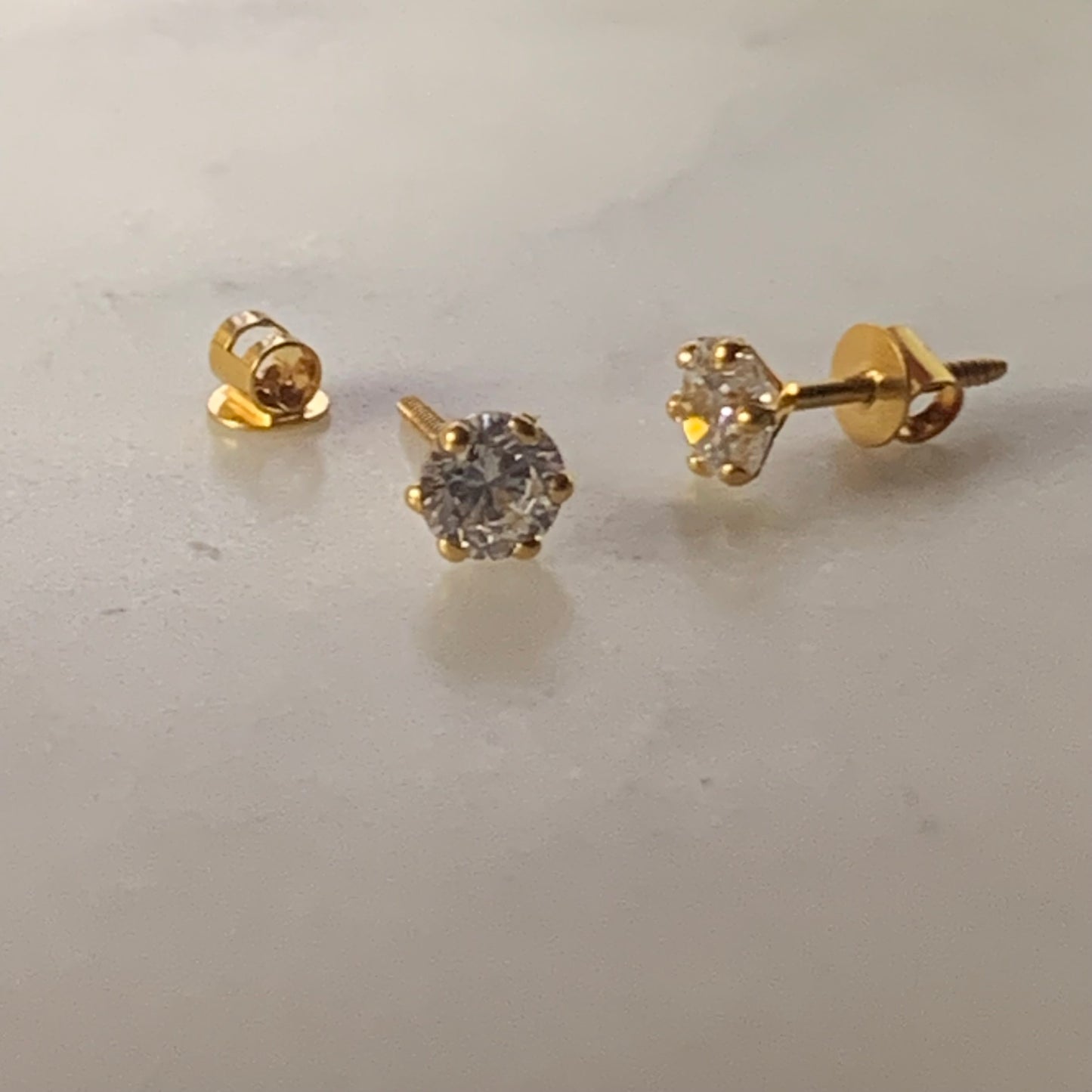 18ct Gold Stud Pair | 5mm