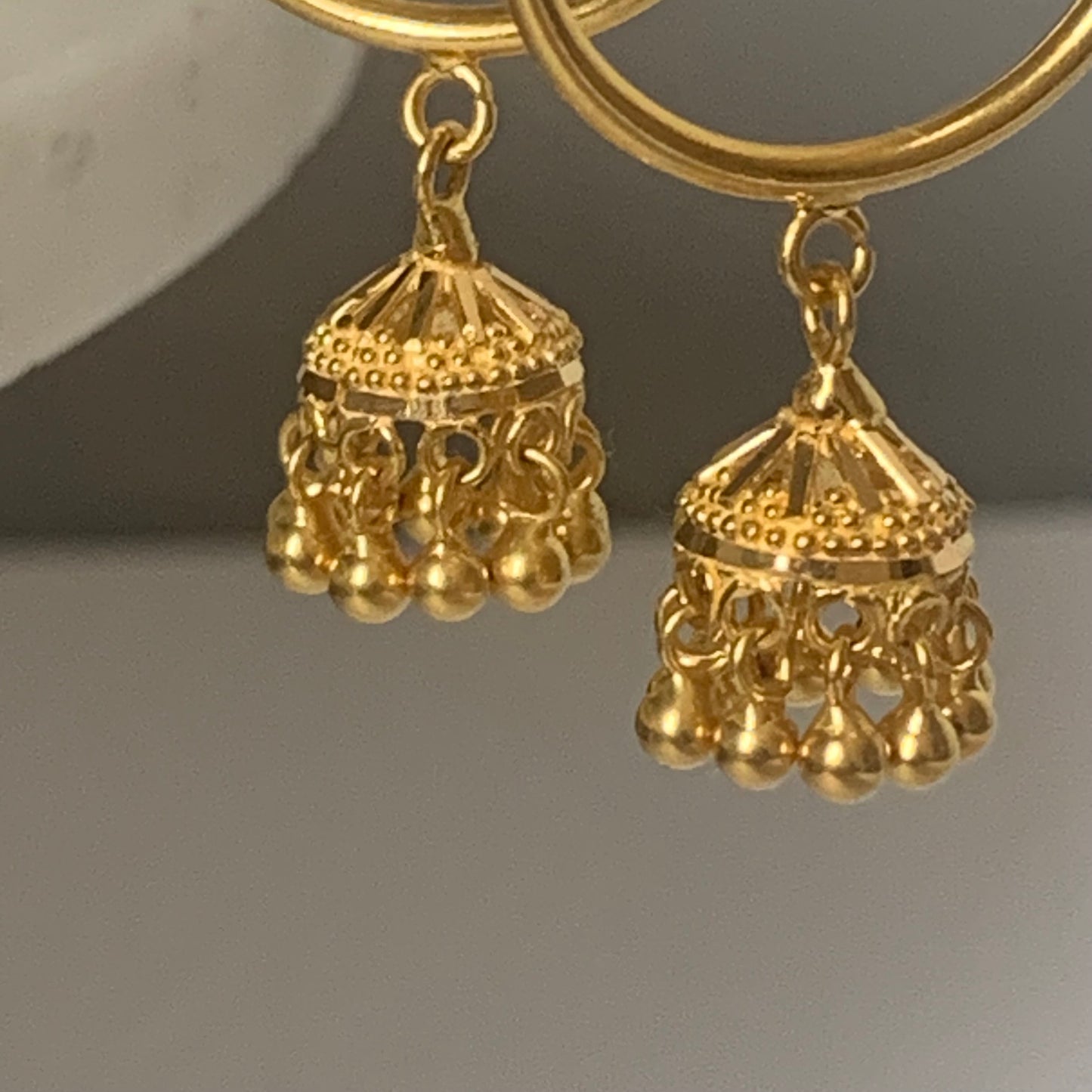 22ct Classic Jumka Hoops | Medium