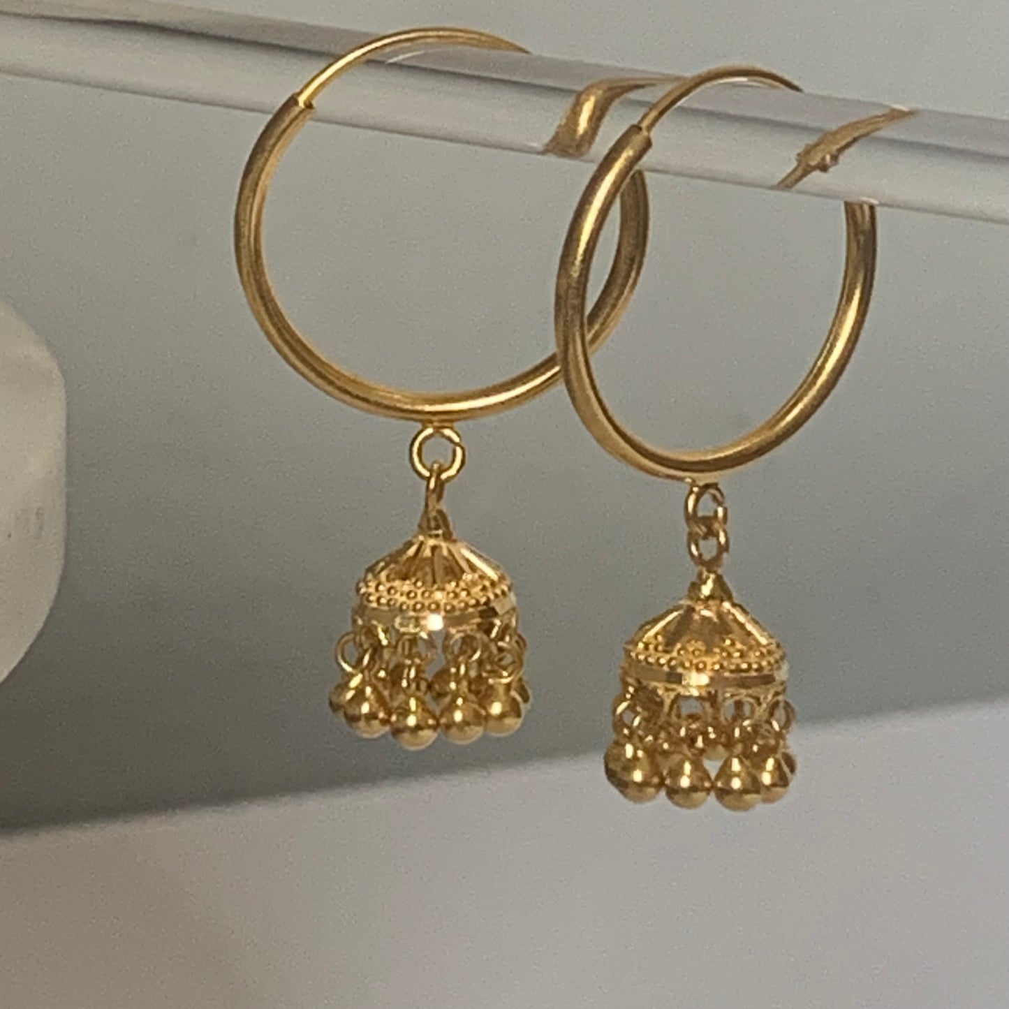 22ct Classic Jumka Hoops | Medium