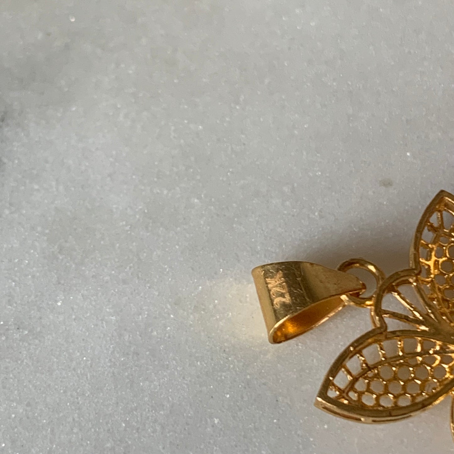 22ct Gold Butterfly Pendant