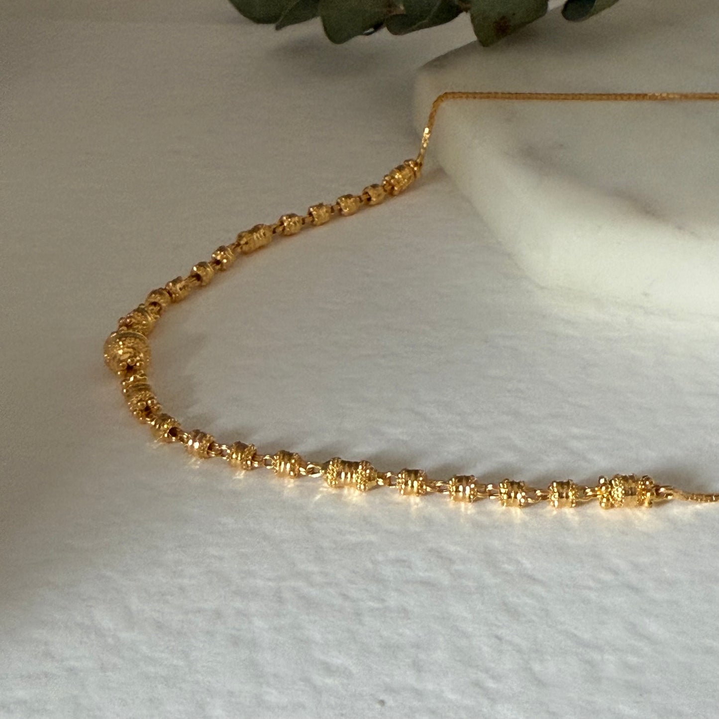 22ct Gold necklace | 15.8 - 16 inches