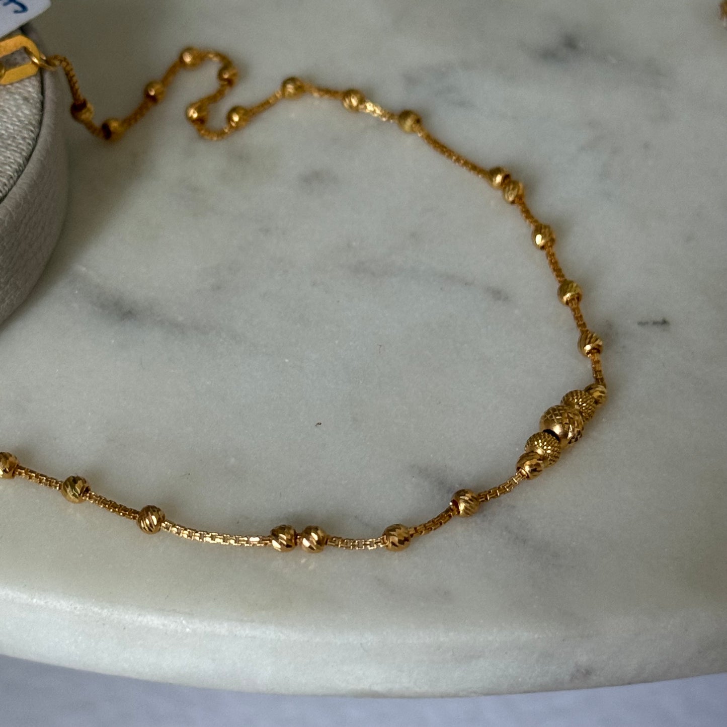 22ct gold anklet
