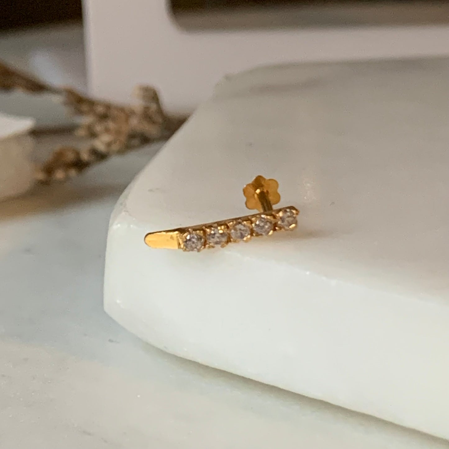 18ct Gold Stud | 10mm
