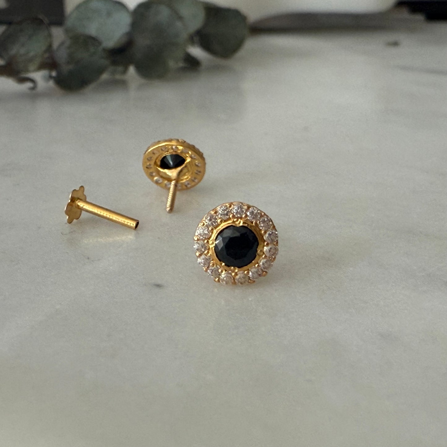 14ct Gold Stud Pair | 7mm