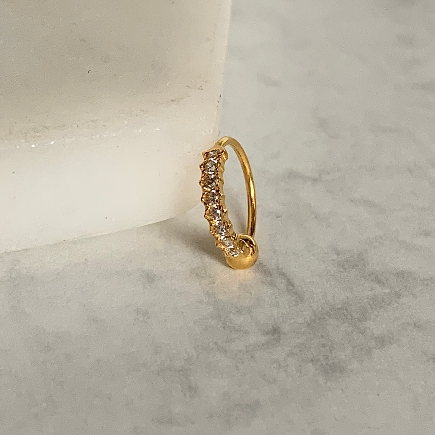 18ct Gold Single Hoop | 7.5mm