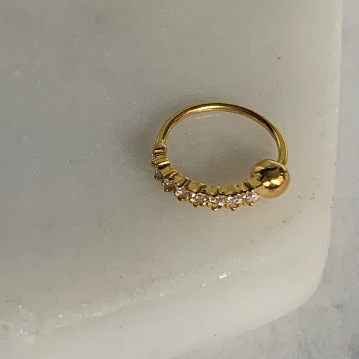 18ct Gold Single Hoop | 7.5mm