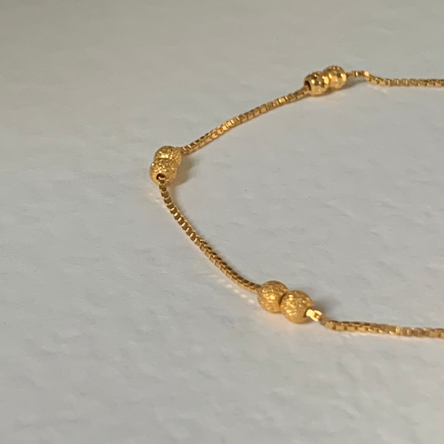 22ct Gold Beaded Bracelet 6.3
