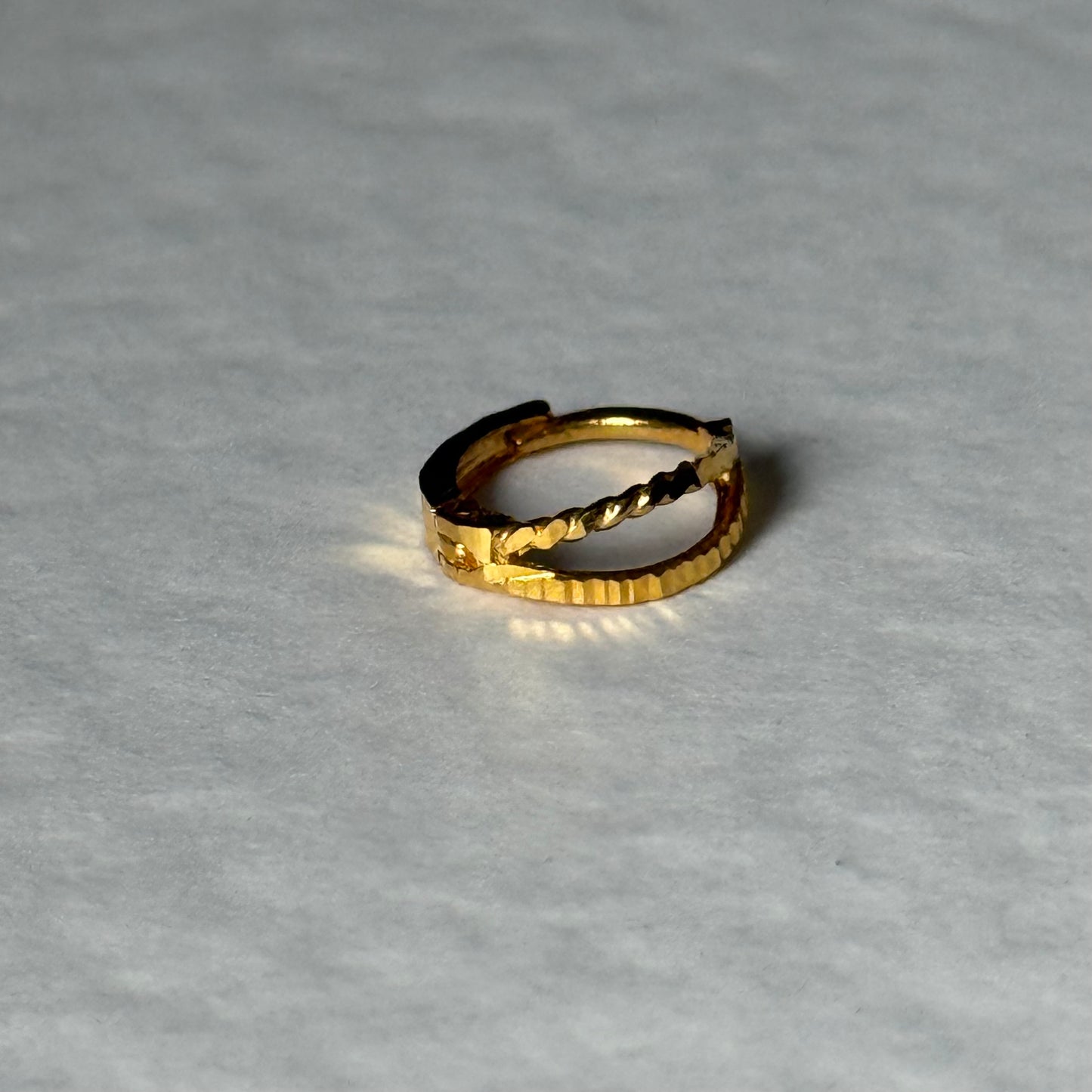 Double nose ring | 7.5mm