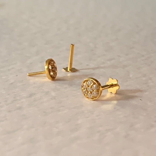 18ct Gold Stud Pair | 5mm