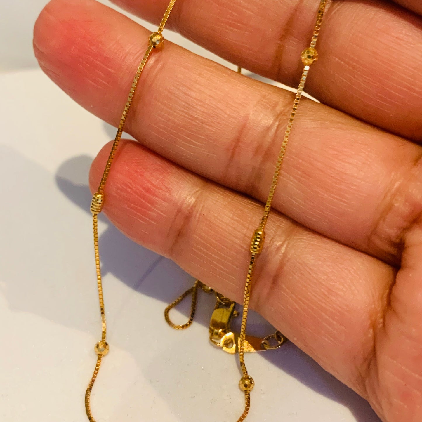 22ct Gold Beaded Chain