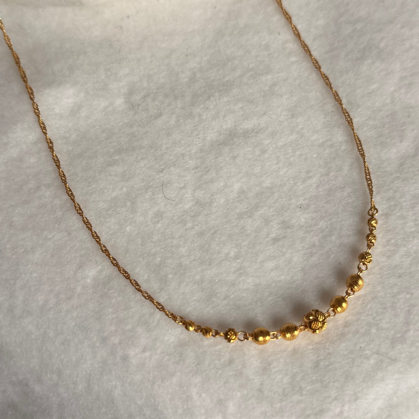 Signature Collection | , Regal, 22ct gold beaded necklace
