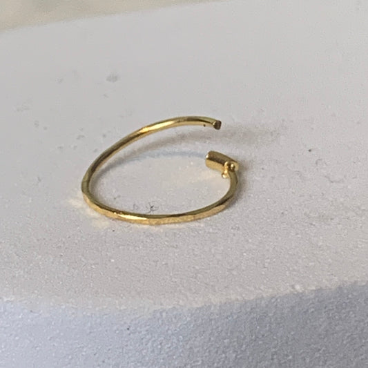 18ct Gold Single Hoop | 10mm
