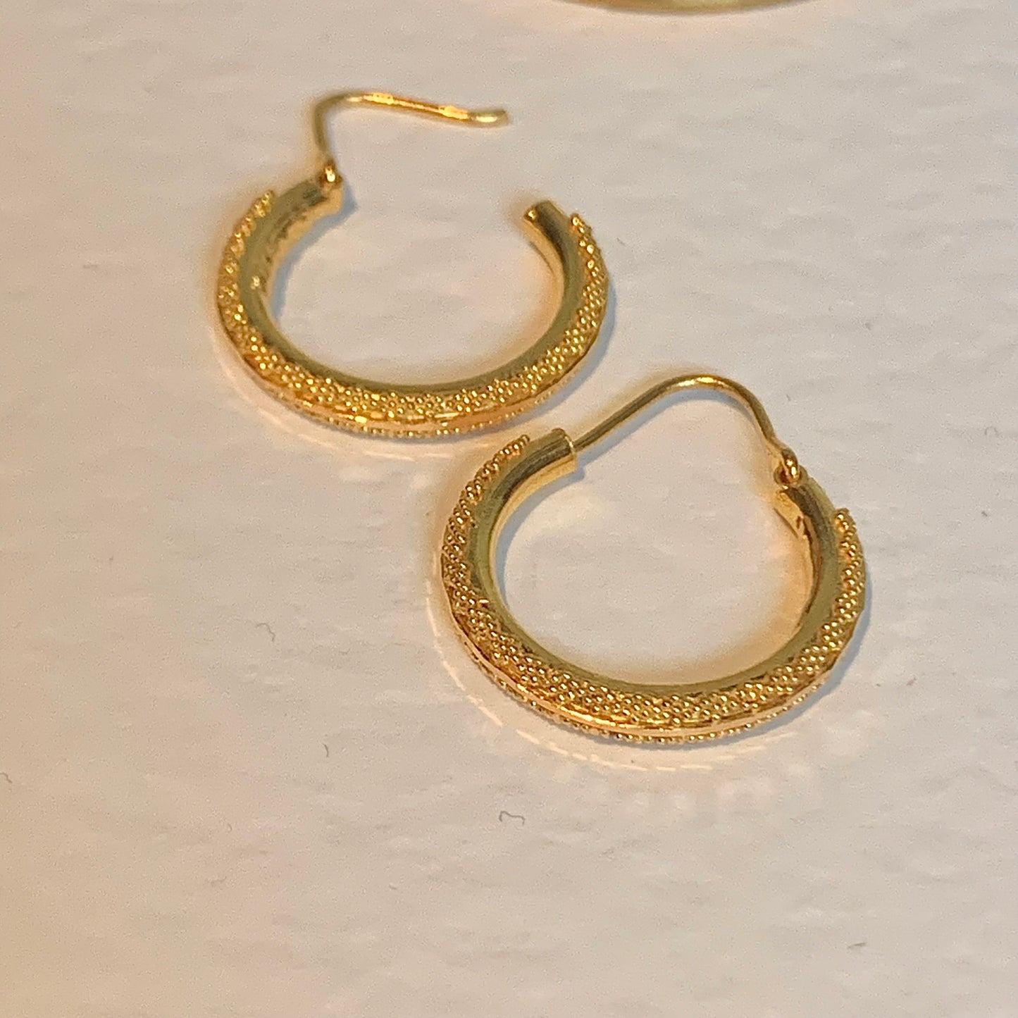 22ct Gold Hoops | medium