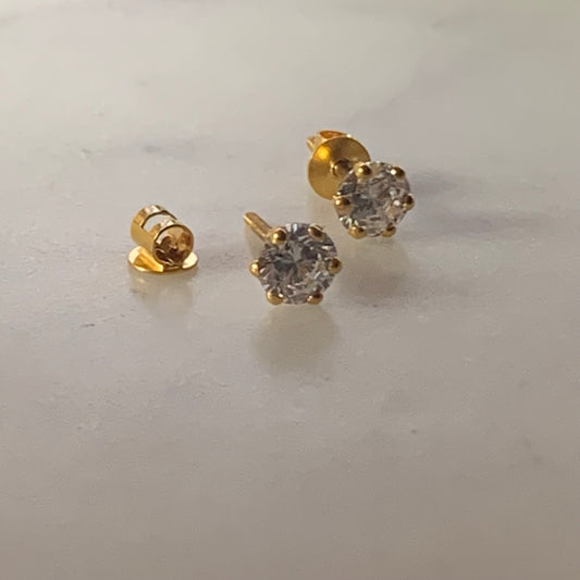 18ct Gold Stud Pair | 5mm