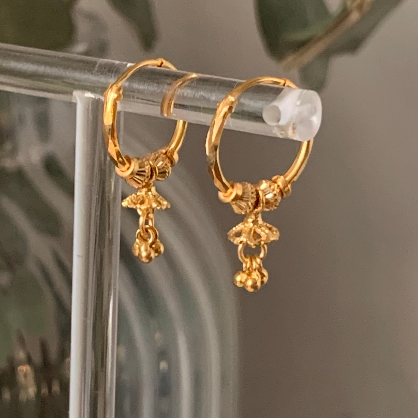 18ct Gold Jumka Hoop Pair | 10mm