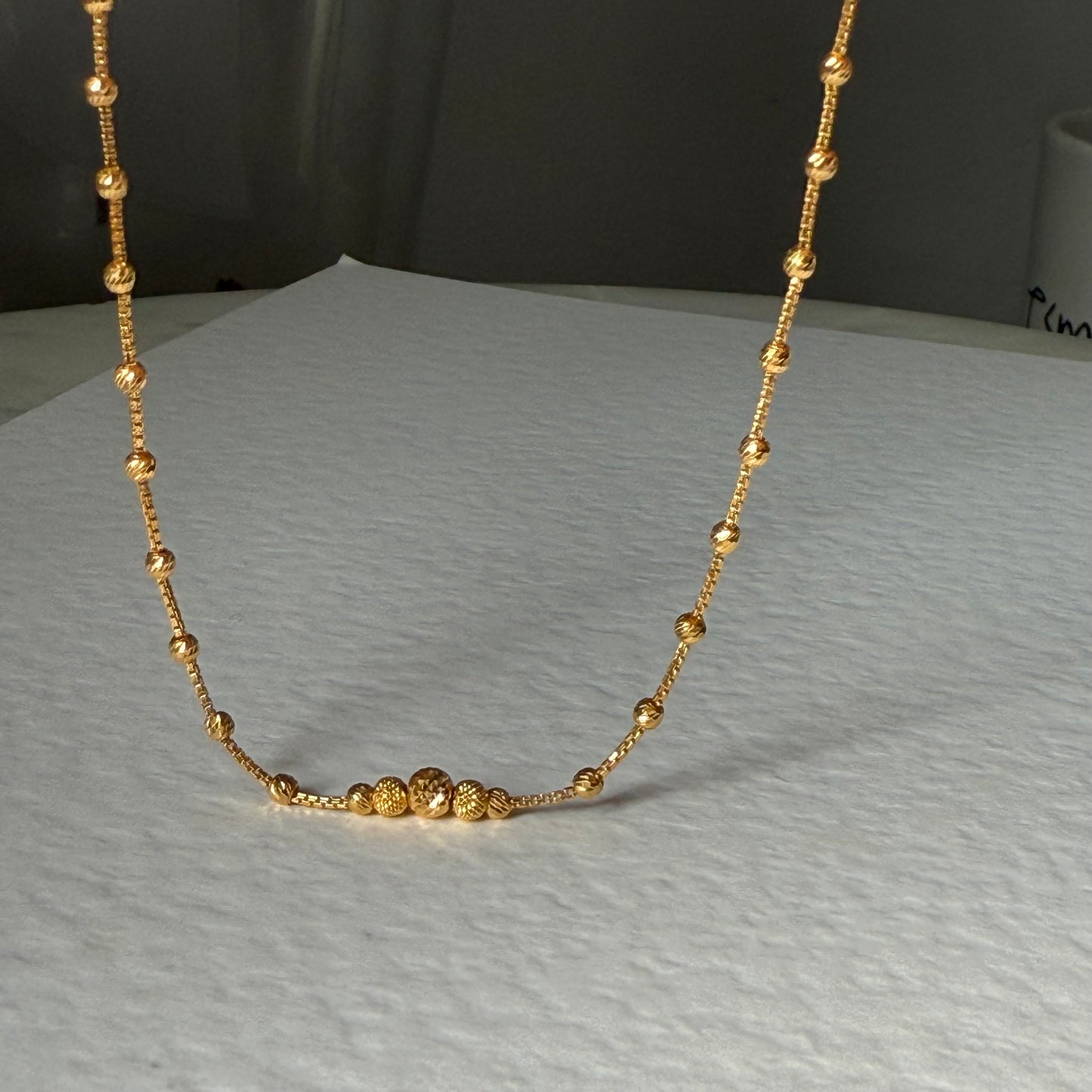 22ct gold anklet 1