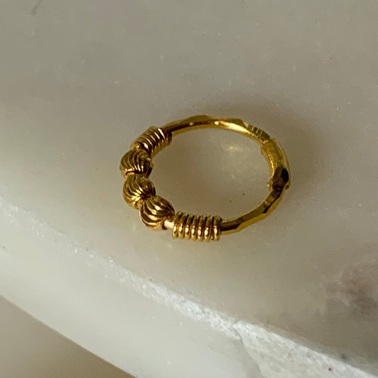18ct gold hoop | 7mm