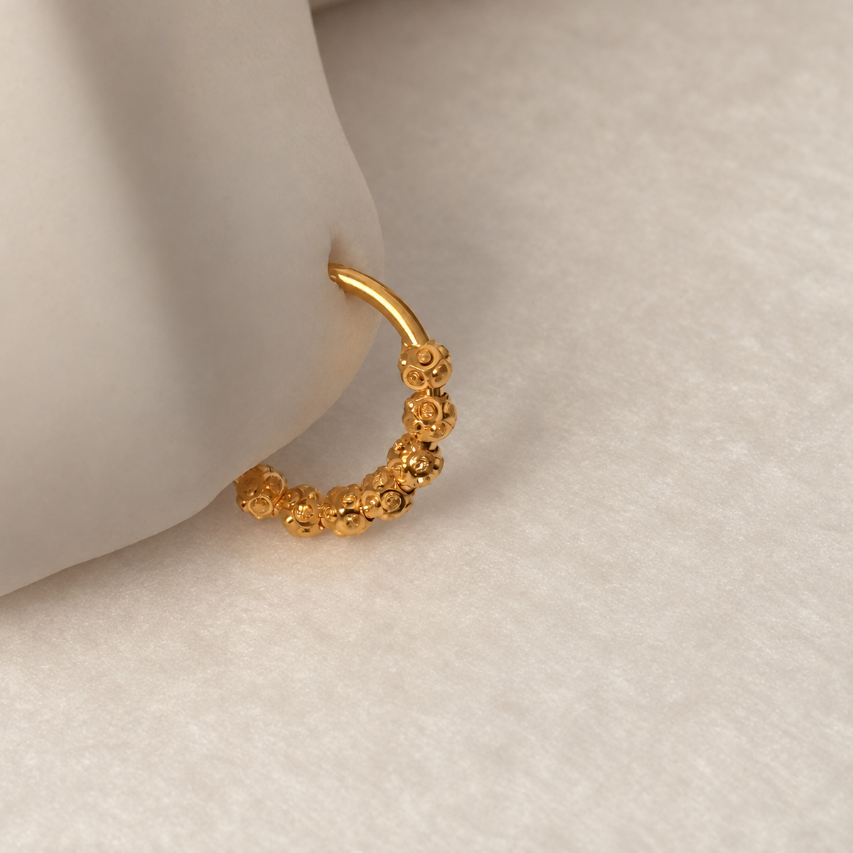 Sienna Petite | 22ct Beaded Hoop (Copy)