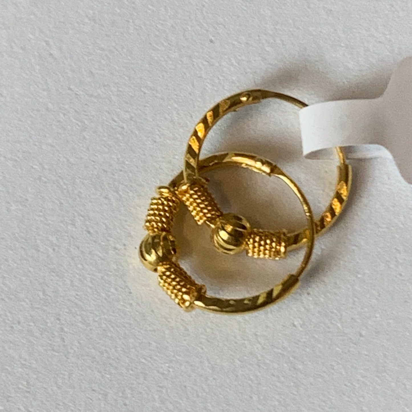 22ct Gold Hoop Pair | 16mm