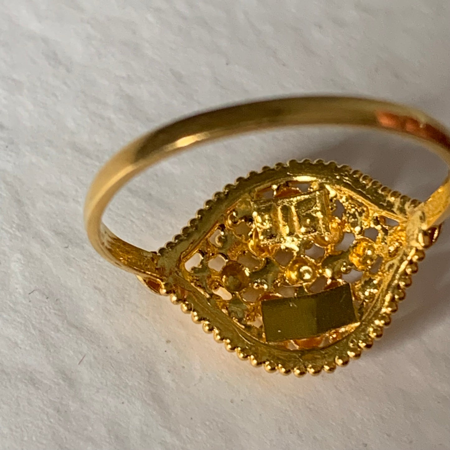 22ct gold intricate ring | L 1/2