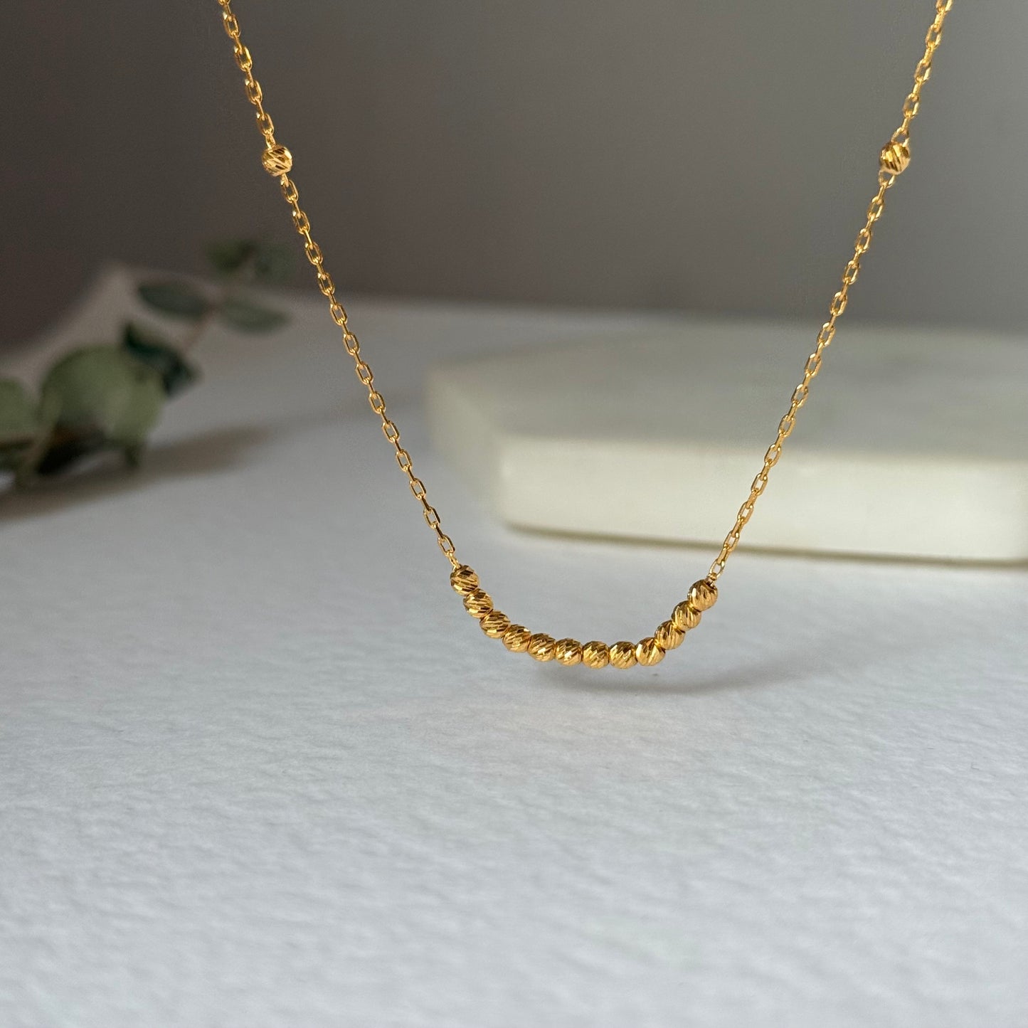 22ct gold dainty necklace