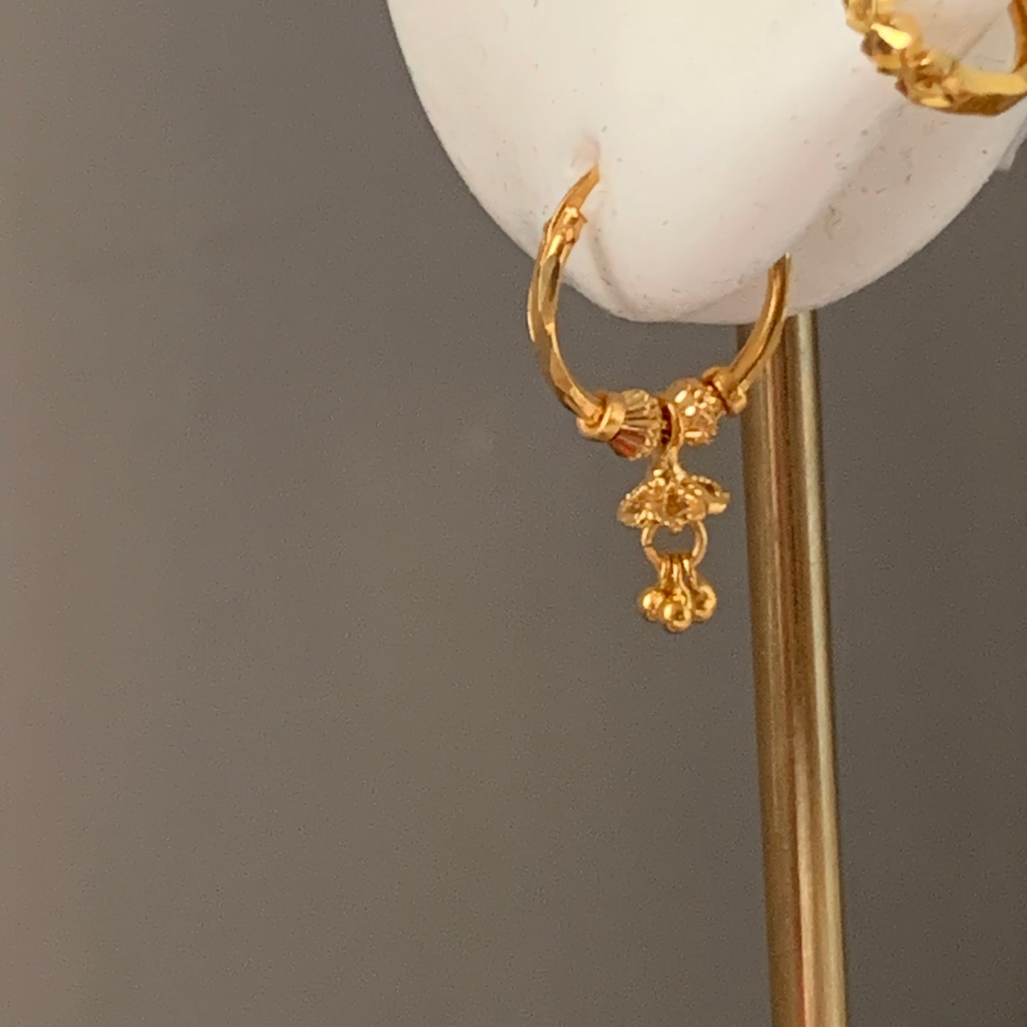 18ct Gold Jumka Hoop Pair | 10mm