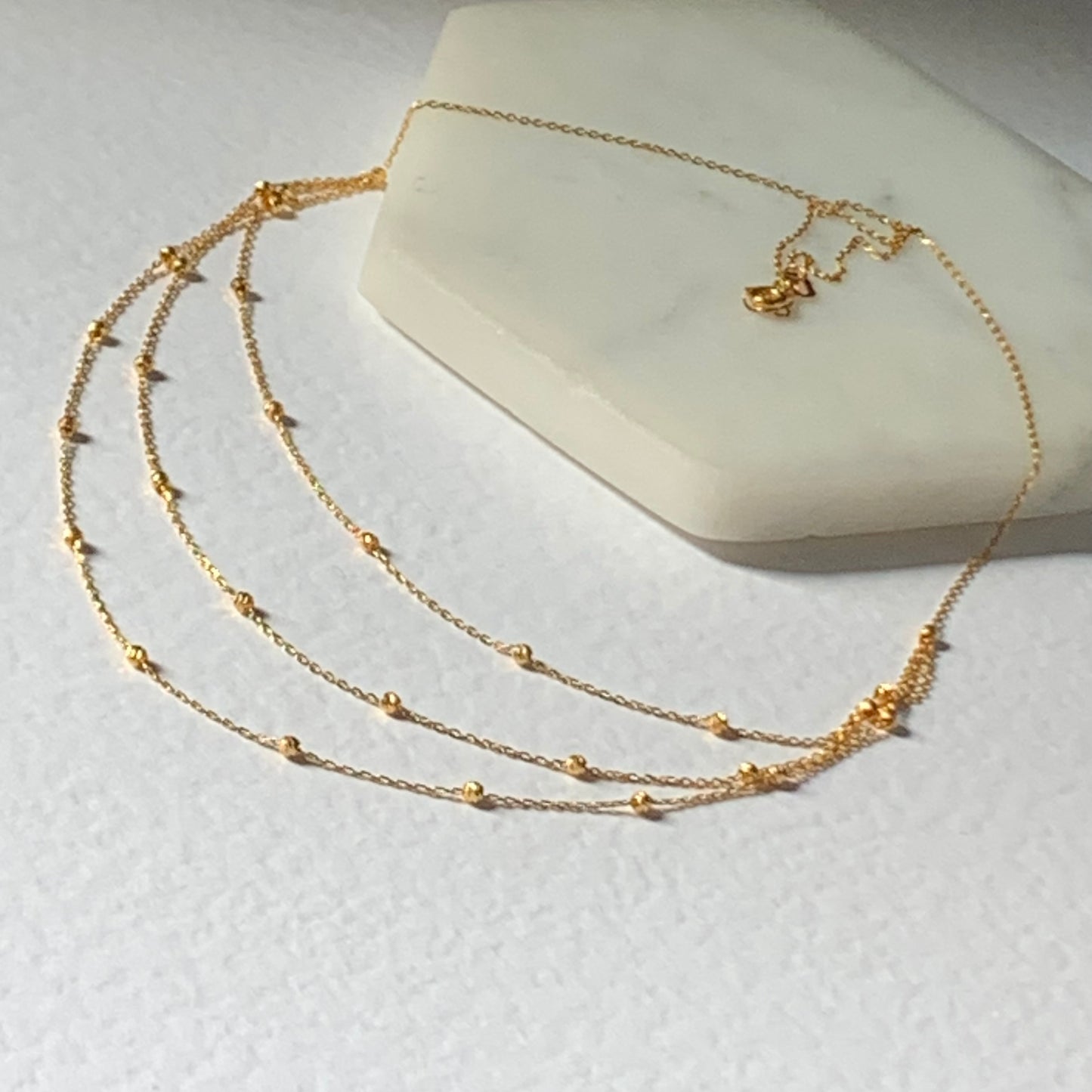 22ct Gold Triple Layered Chain