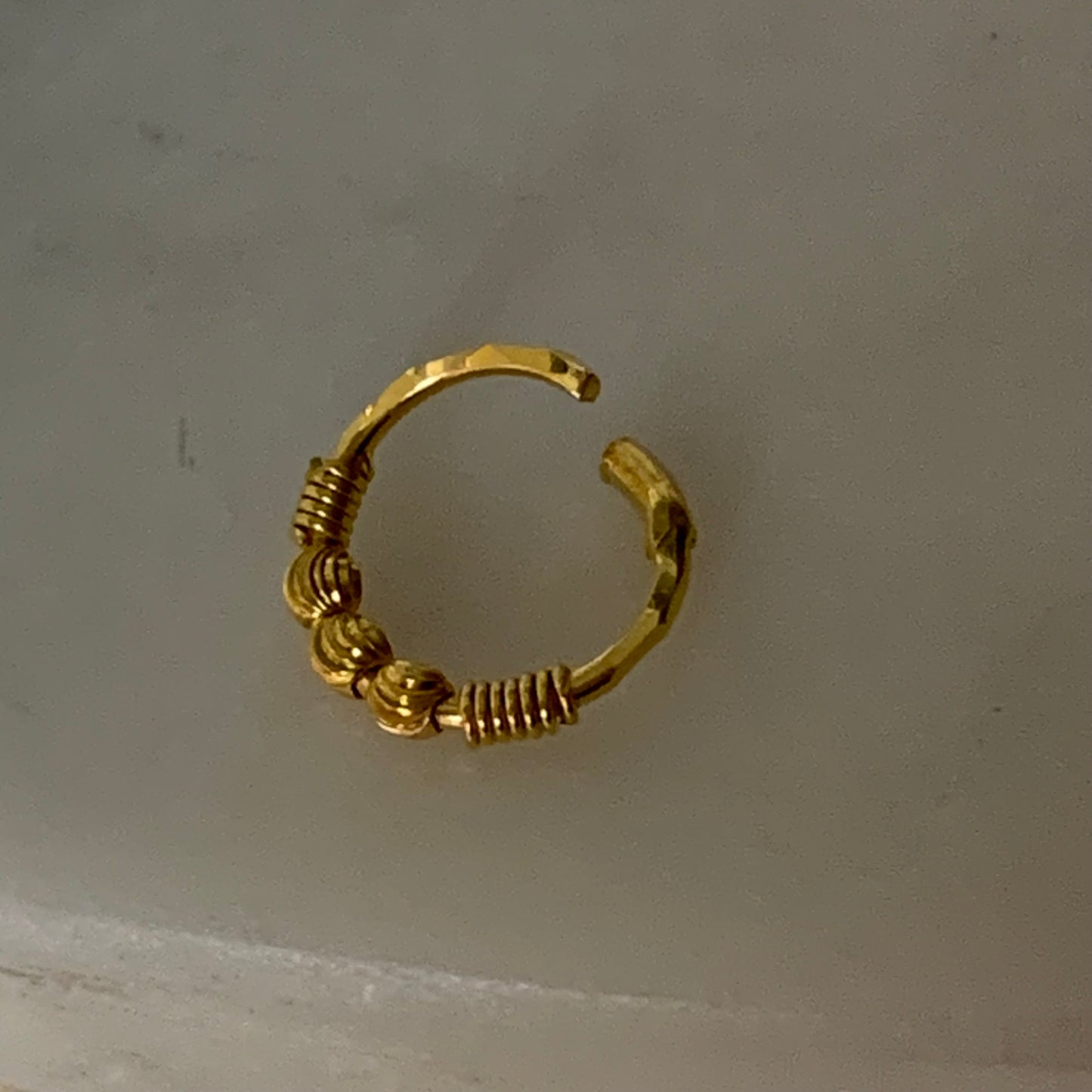 18ct gold hoop | 7mm