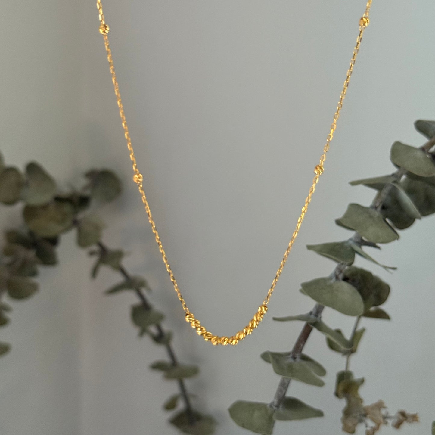 22ct gold dainty necklace