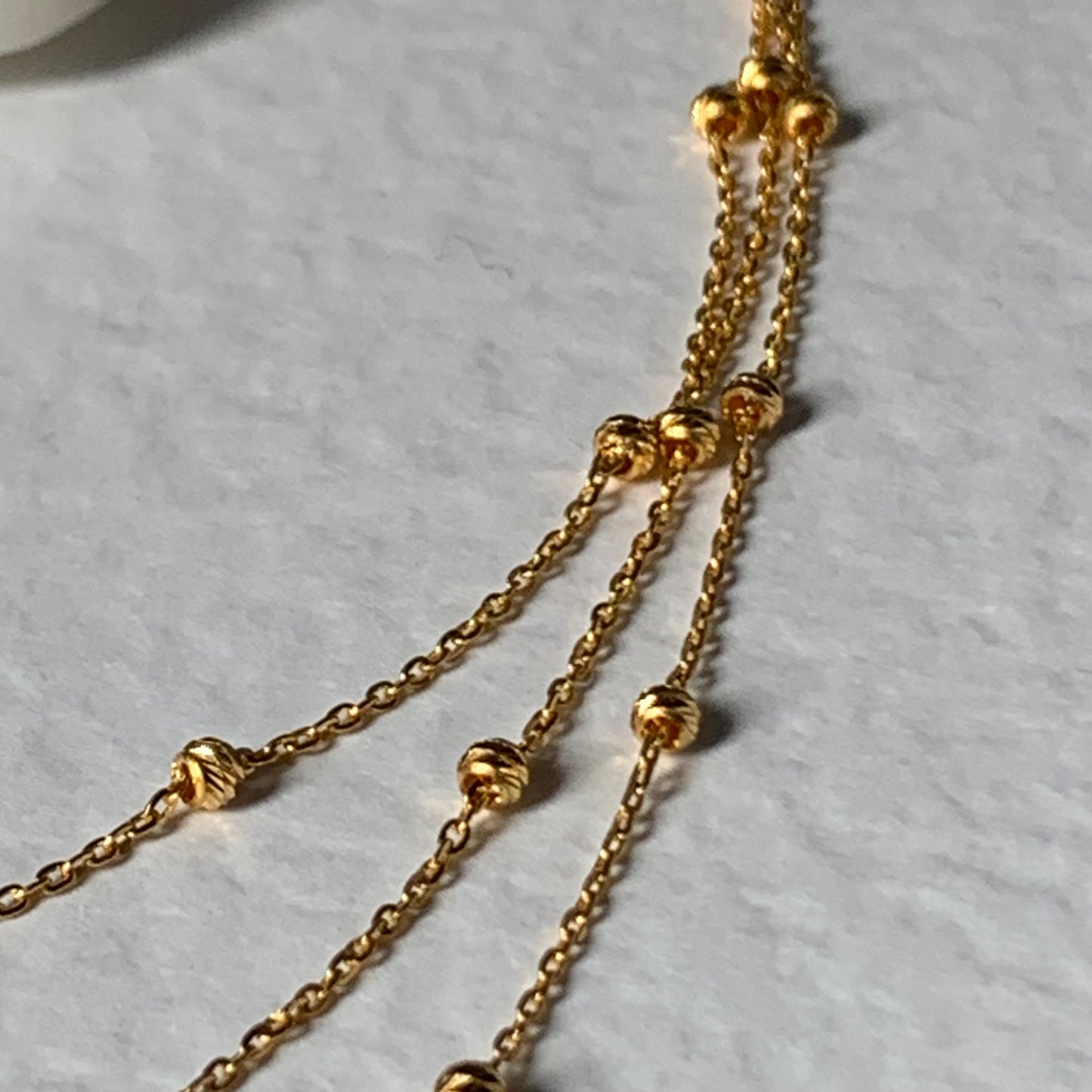 22ct Gold Triple Layered Chain