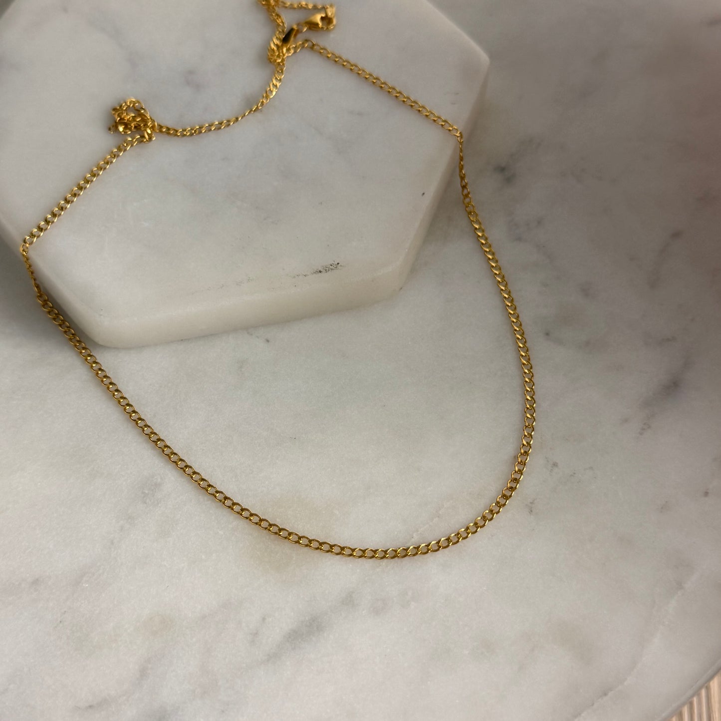 Curb Chain, 22ct Gold | 20 inches