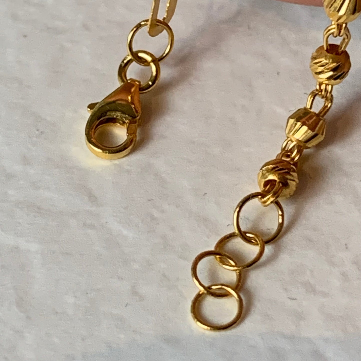 22ct gold beaded bracelet | s/m