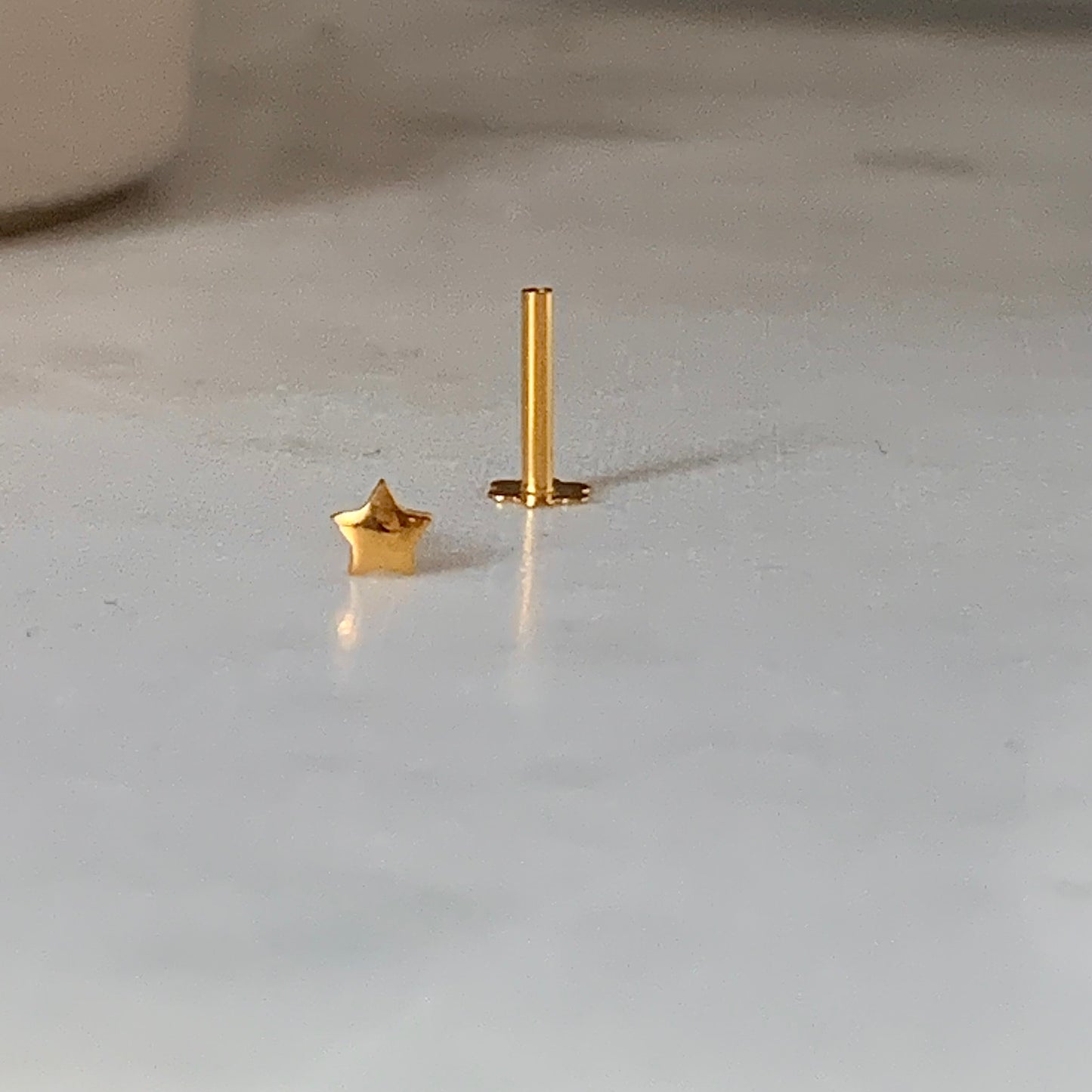 18ct Star Stud | 3mm