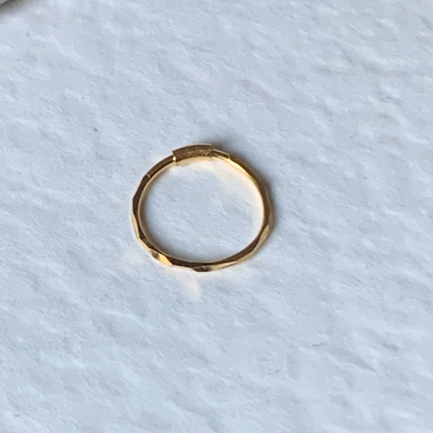 18ct Gold diamond cut hoop | 9mm