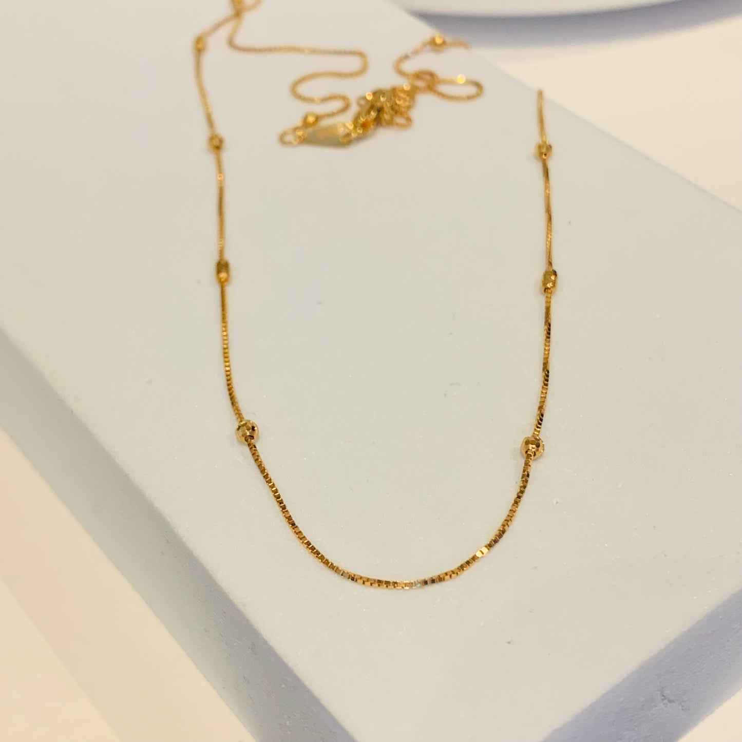 22ct Gold Beaded Chain