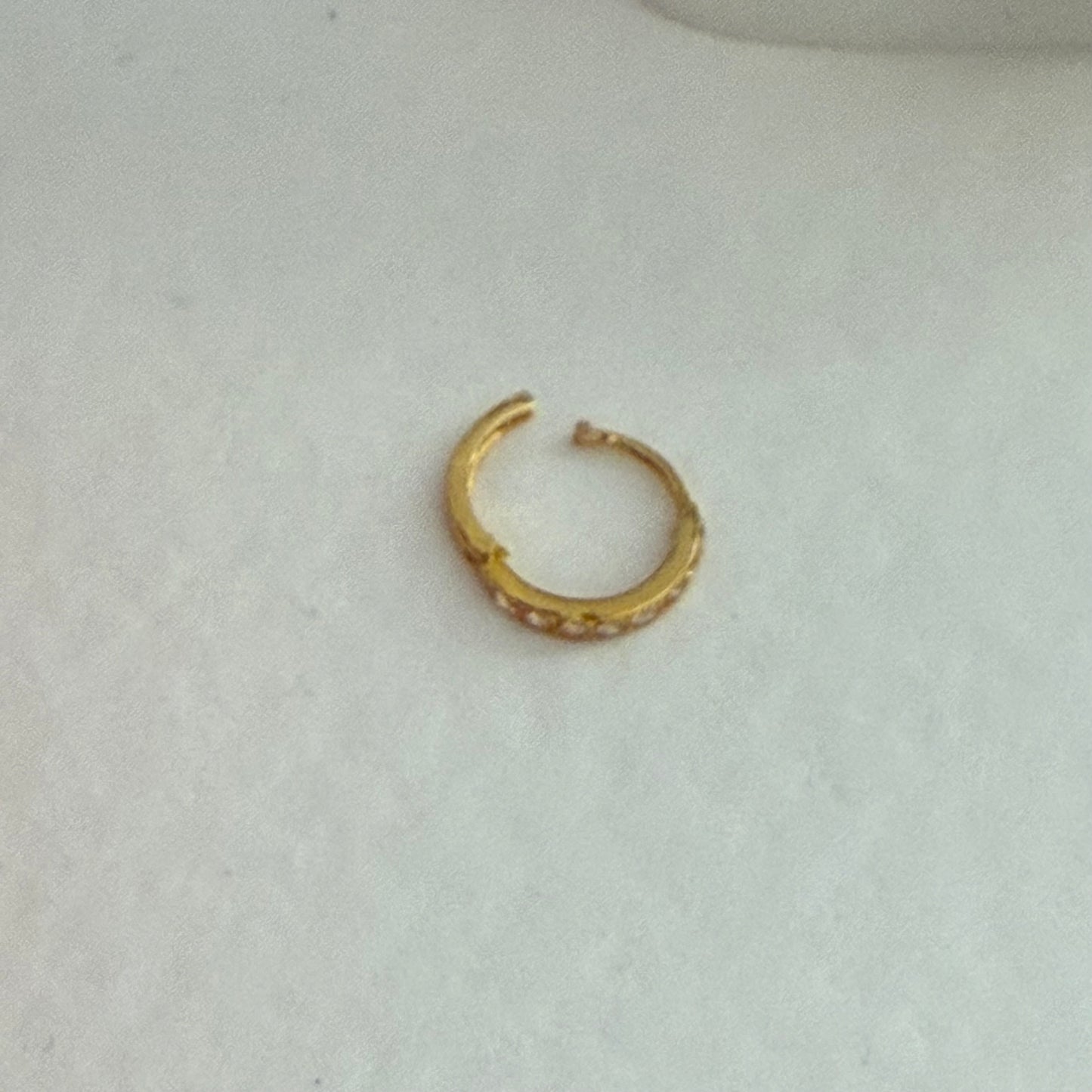 18ct gold single hoop | 8mm