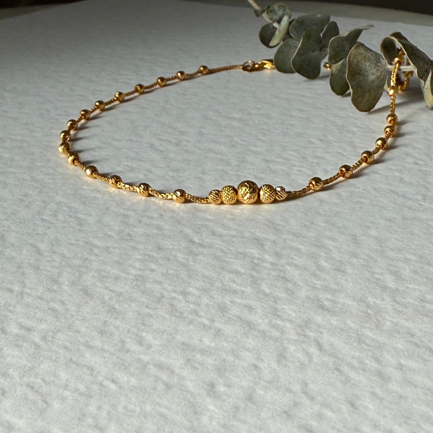 22ct gold anklet 1