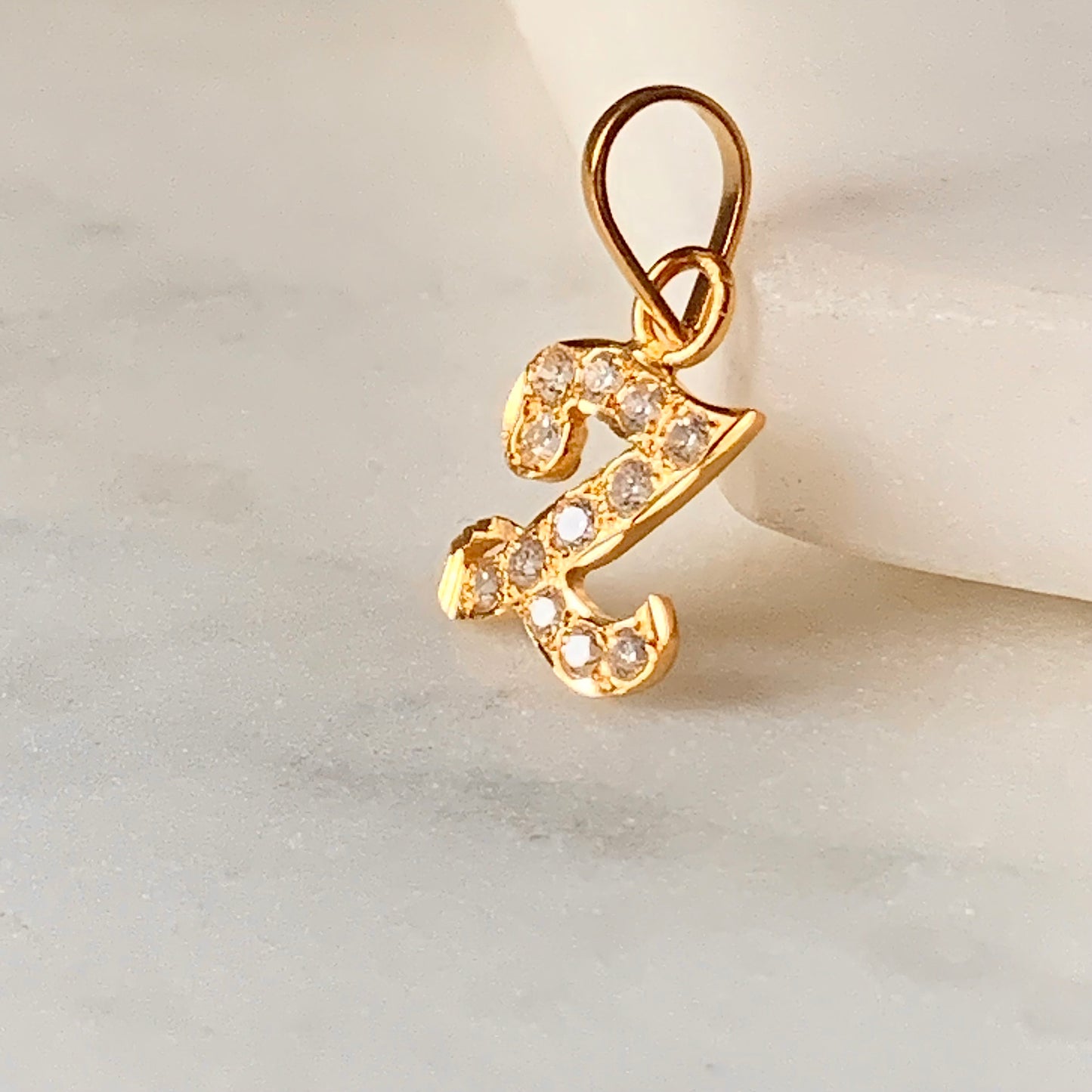 18ct Gold ‘Z’ Pendant