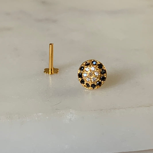 18ct Gold Single Stud | 7mm