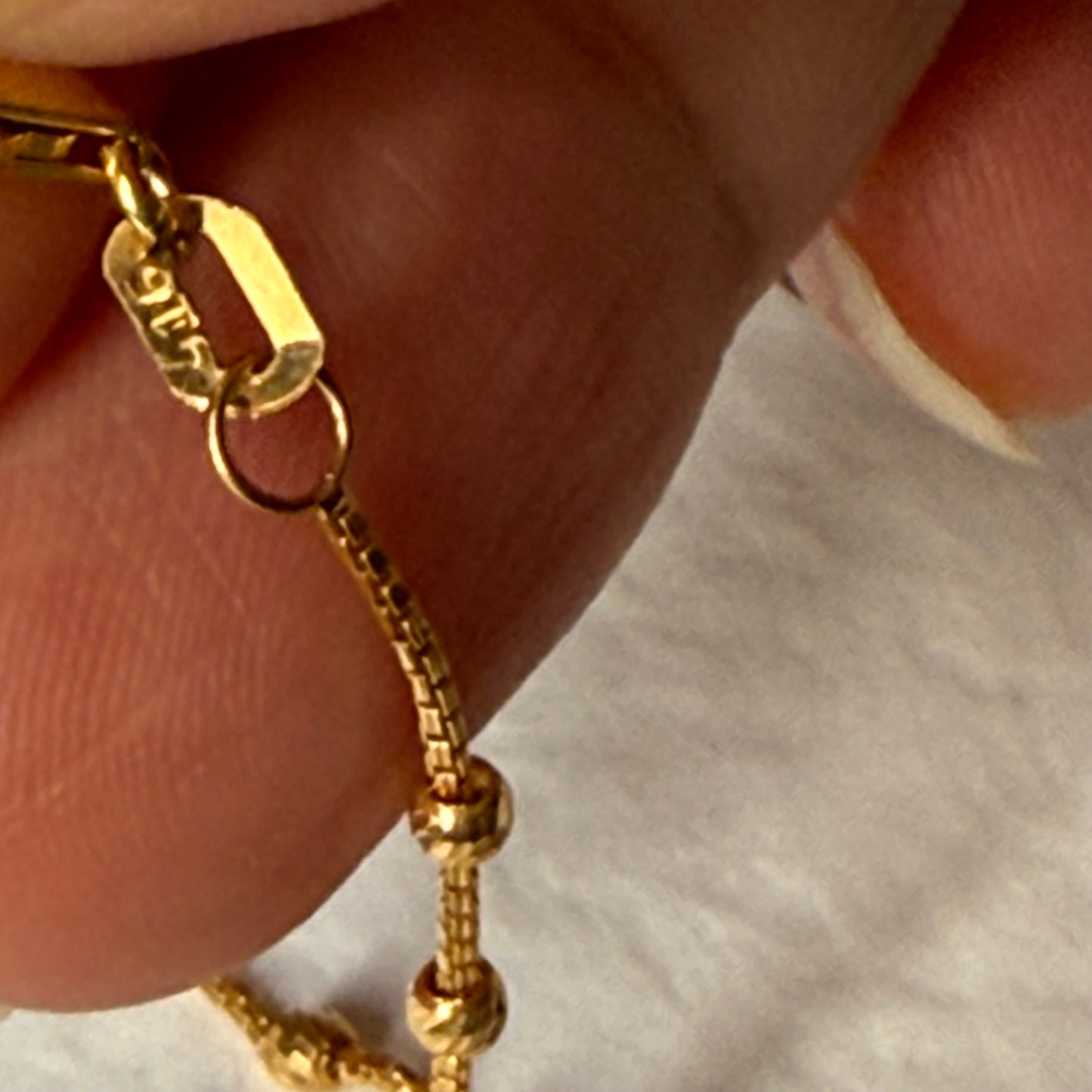 22ct gold anklet