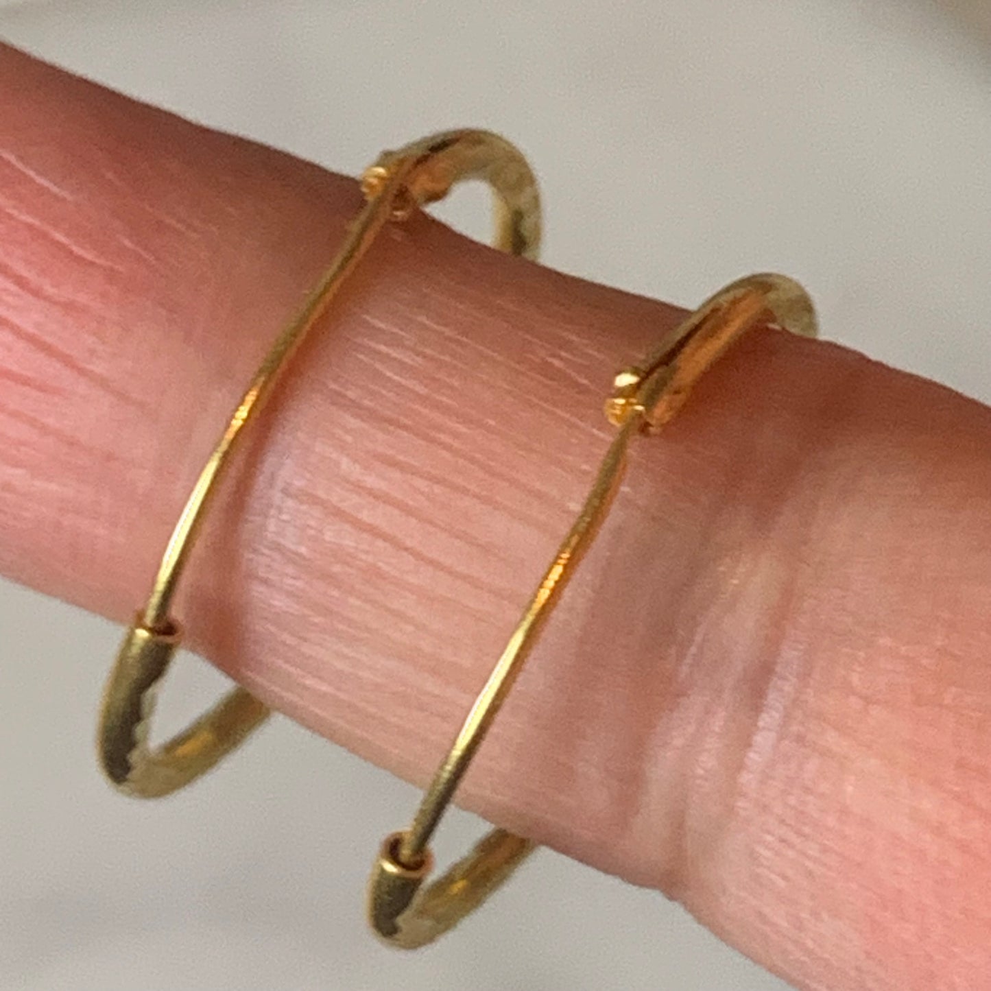 22ct Gold Hoop Pair | 24mm