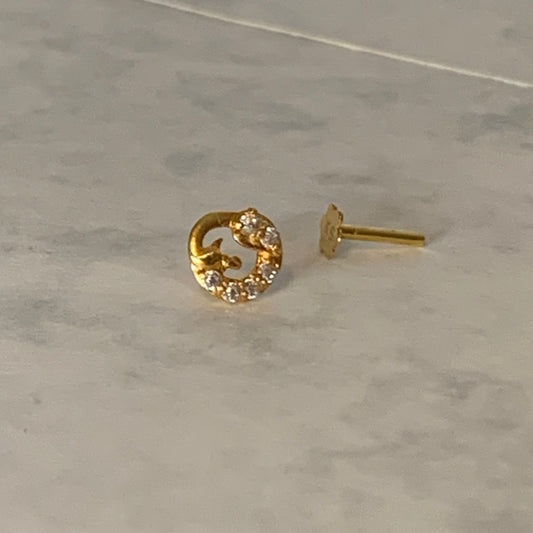 18ct Gold Stud | 6mm