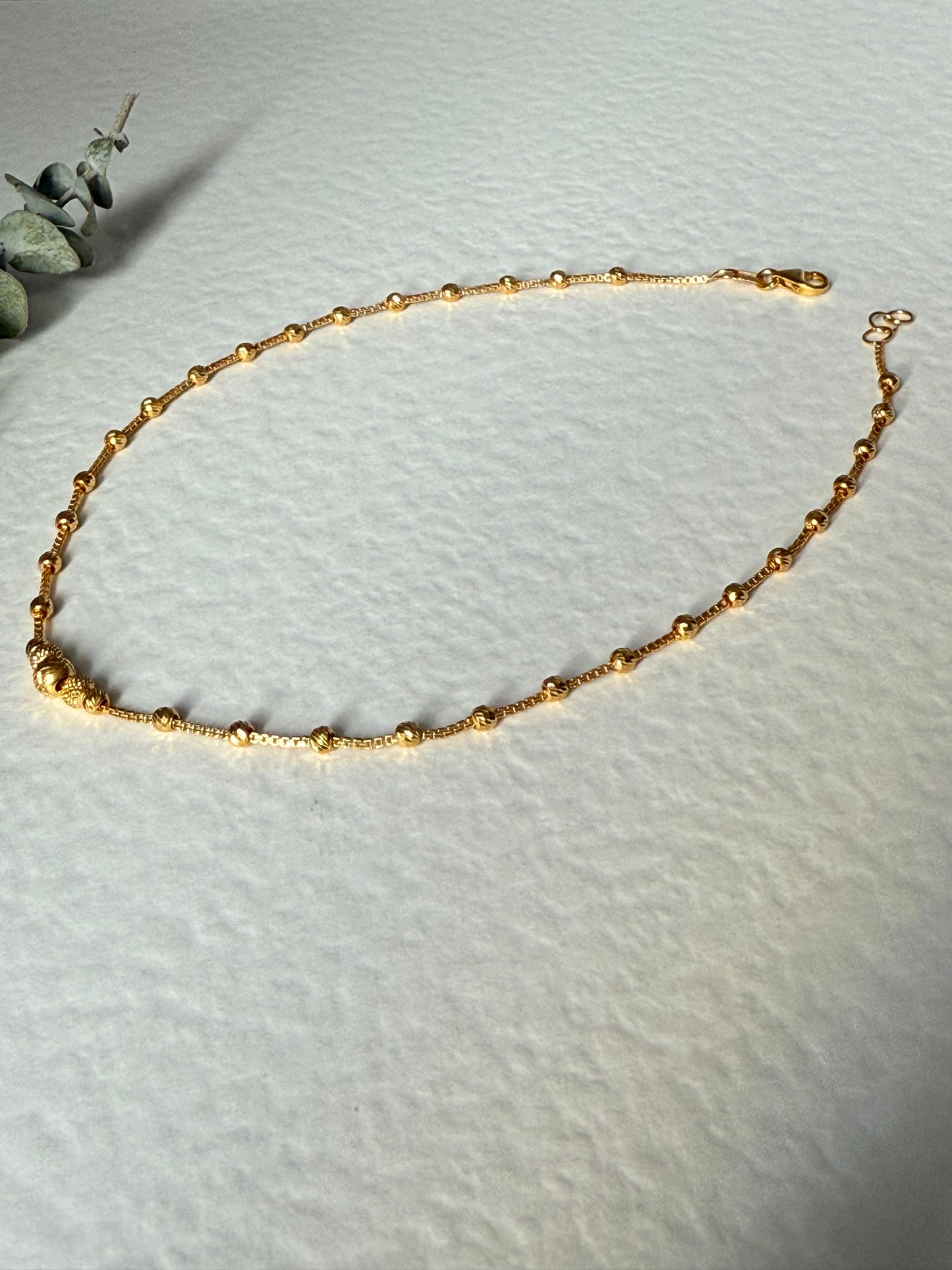 22ct gold anklet 1