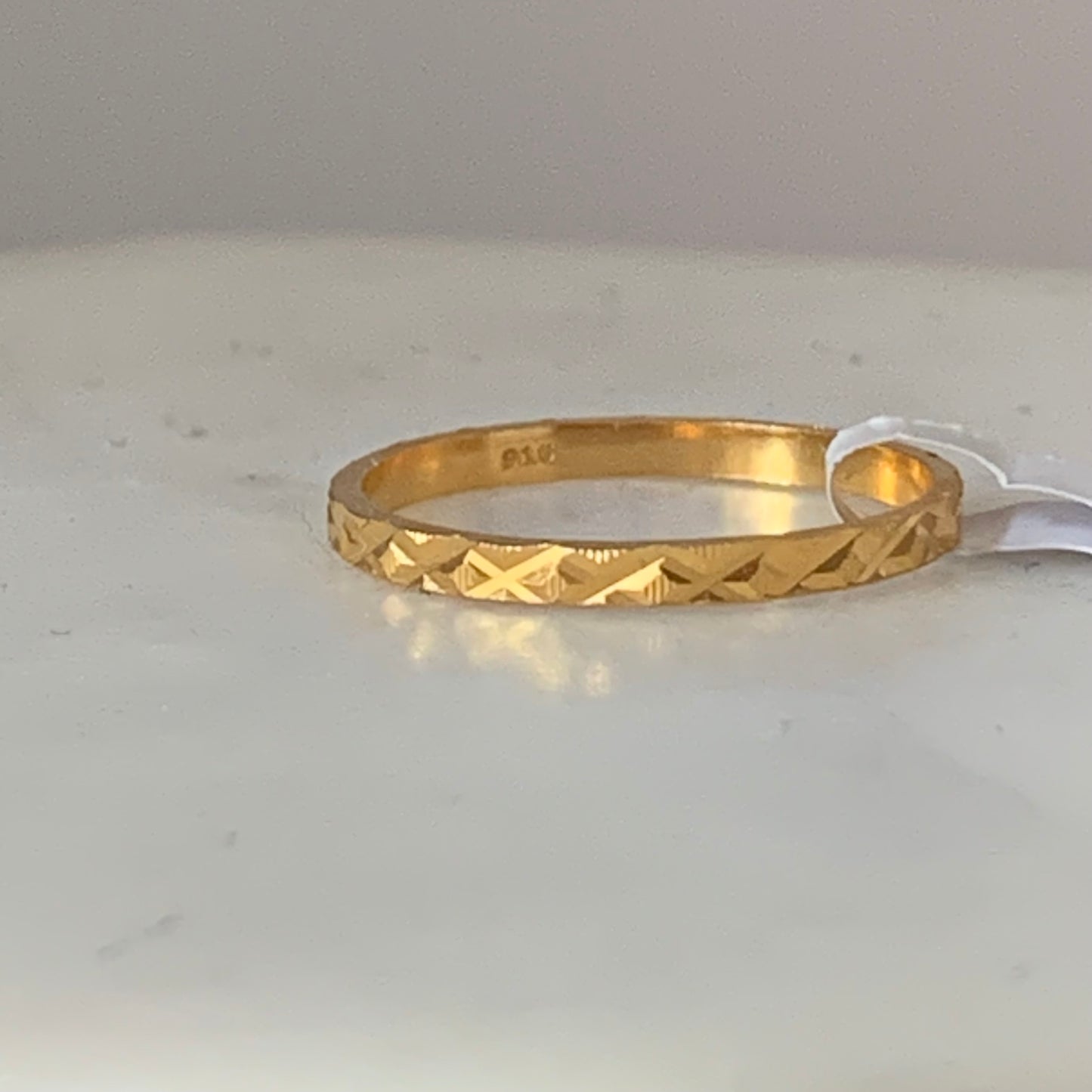 22ct Gold Band Ring | M