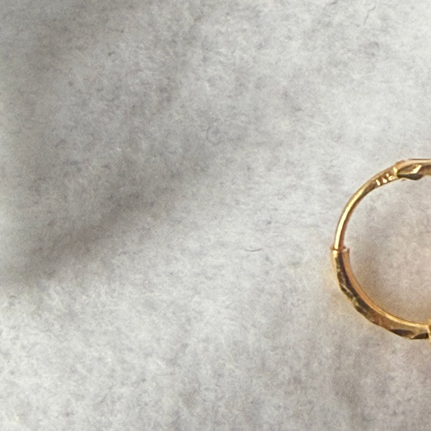 22ct gold hoop pair | 11mm
